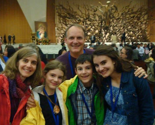 Paul and Lisa Dedinsky with their family